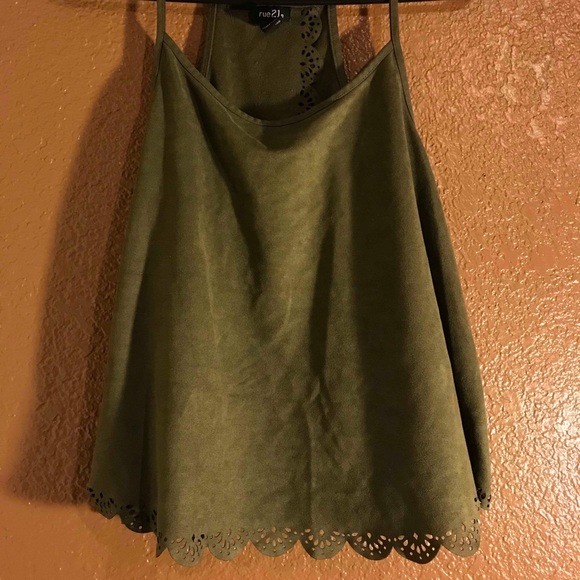 Rue21 Tops - Olive green tank top
